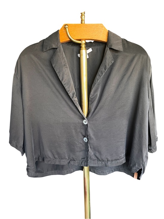 lunya Other - lunya Cropped Button-Front 100% Silk Pajama Top